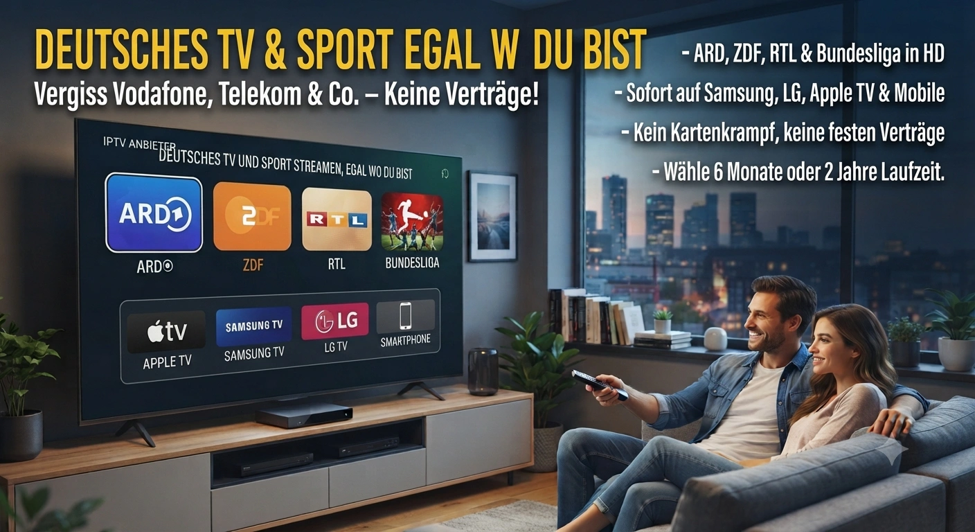 Deutsches TV und Sport Streamen, Egal Wo Du Bist