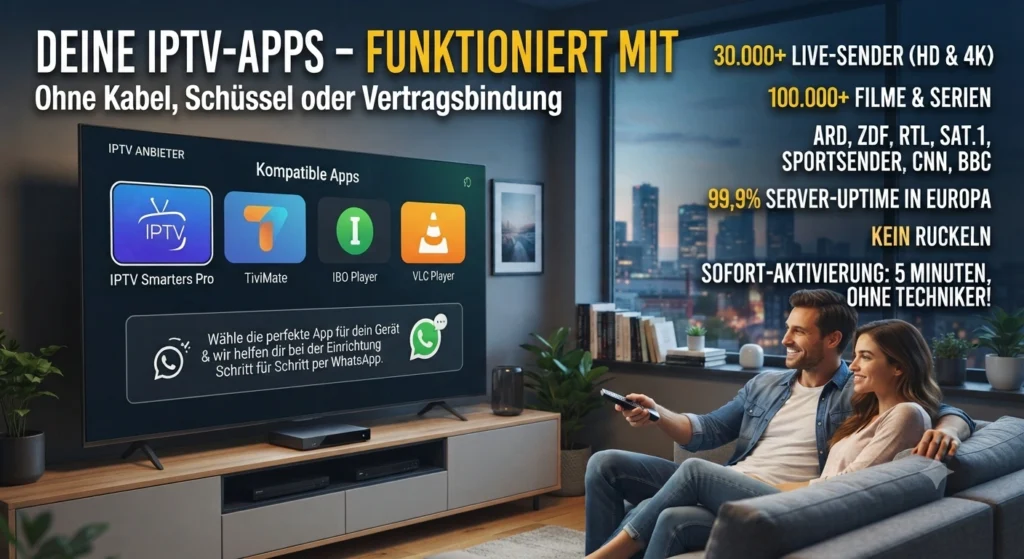 IPTV-Apps, die mit IPTV Anbieter Funktionieren